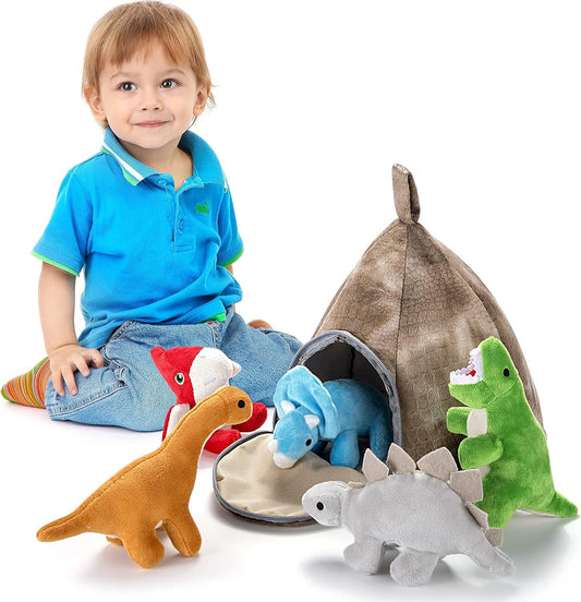 5pack Stuffed Toy Dinosaur Animal Set