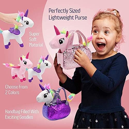 Unicorn Stuffed Plush Animal Toy Set